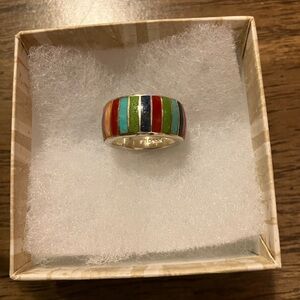 Colorful Striped RingRainbow Gathering ring from Sundance catalog